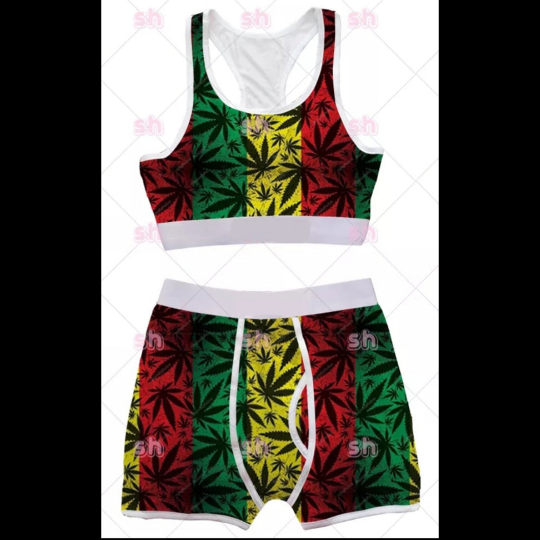 Colorful Leaf Two Piece
