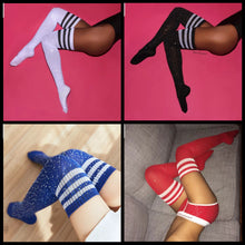 Load image into Gallery viewer, Thigh high bling socks
