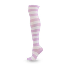 Load image into Gallery viewer, Candy Stripe Thigh High
